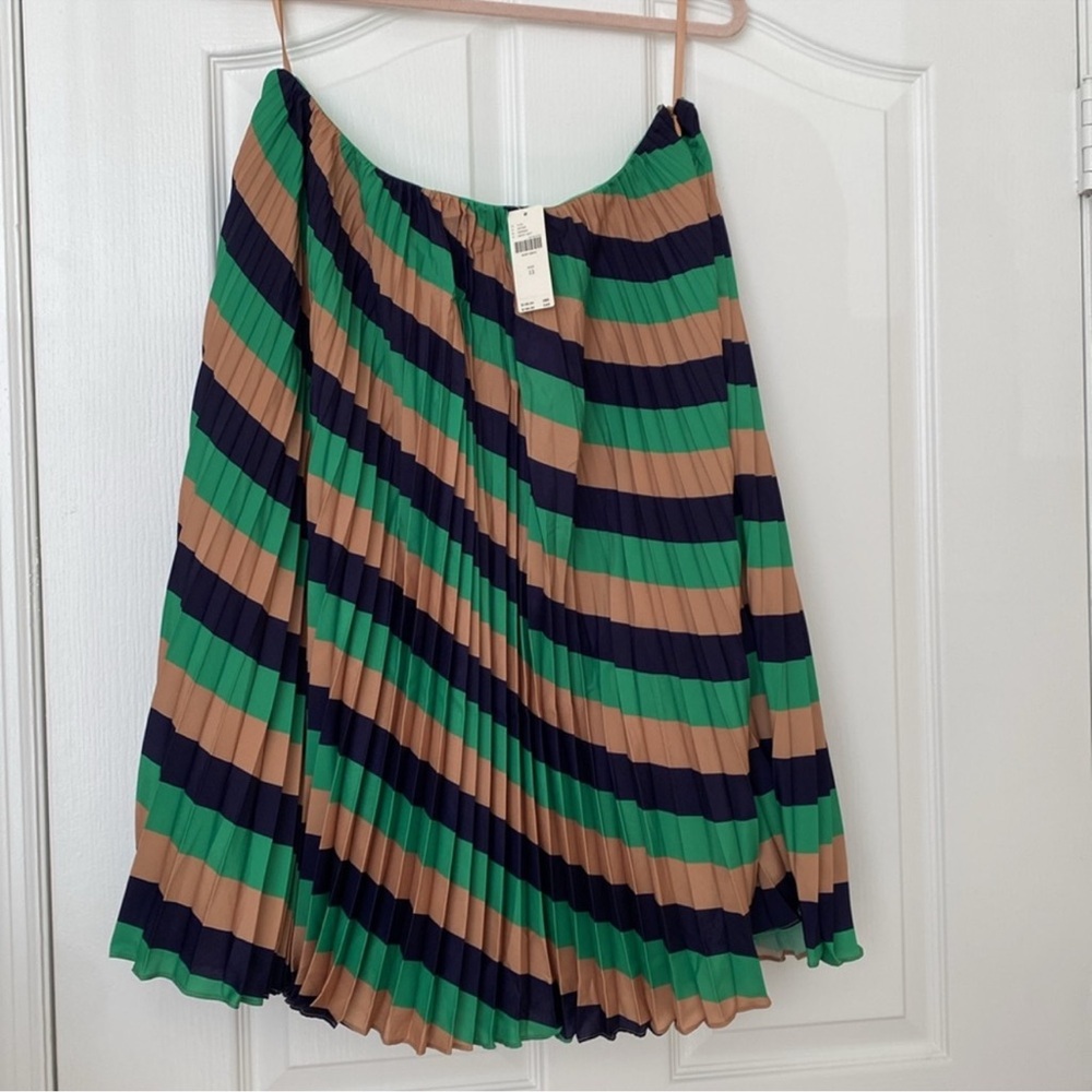 NWT Maeve by Anthropologie The Valerie Pleated Midi Skirt Size 12 - Picture 2 of 8